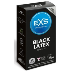 EXS Préservatifs Black Latex 54 mm x12